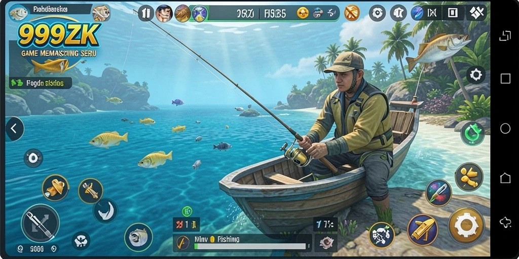 Tangkapan ikan yang menakjubkan dalam game 999ZK.