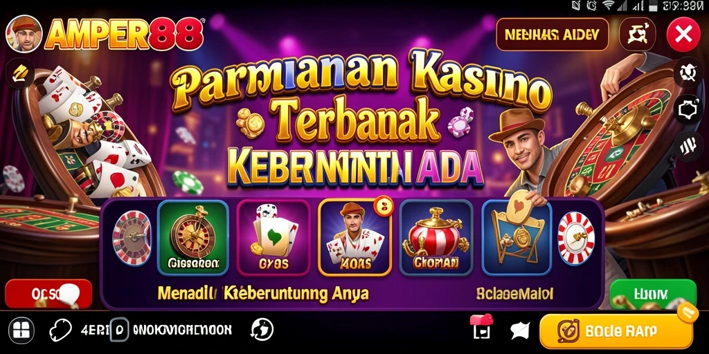 Screenshot gameplay AMPER88 menampilkan pengalaman kasino yang mendebarkan.