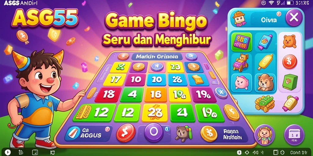 Tampilan gameplay Bingo yang menarik dan interaktif.