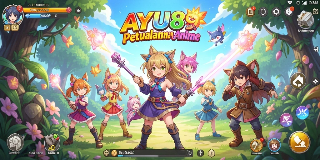 Tampilan menarik dari gameplay AYU89 menampilkan petualangan seru dalam dunia Anime.