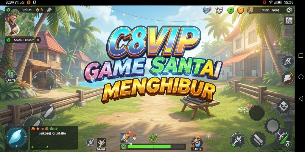 Screenshot gameplay C8VIP menunjukkan keseruan bermain yang penuh warna.