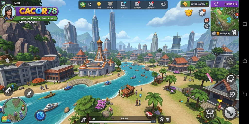 Screenshot menunjukkan gameplay yang menarik dari CACOR78 dalam simulasi.