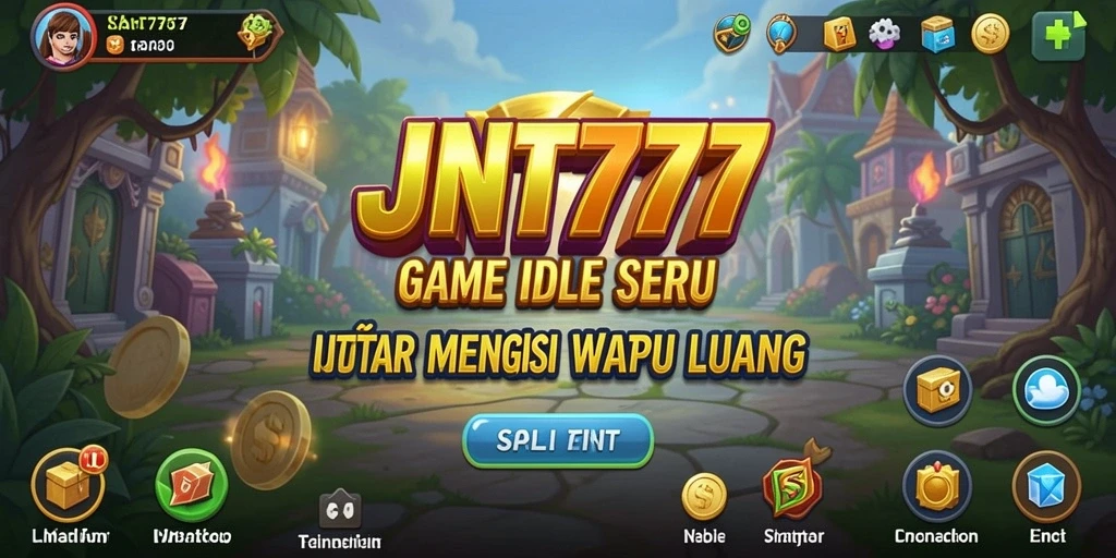 Gameplay santai JNT777 dengan grafik menarik dan karakter unik.
