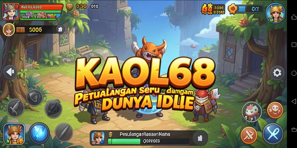 Tampilan gameplay KAOL68 yang penuh warna dan interaktif.