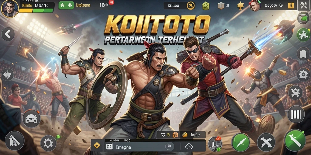 Tangkapan layar gameplay KOITOTO dengan aksi seru Battle Royale.