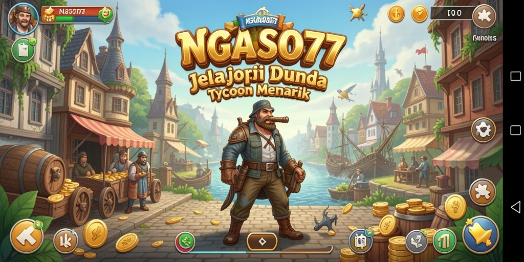 Tampilan gameplay menarik dari NGASO77 yang menunjukkan pengalaman Tycoon.