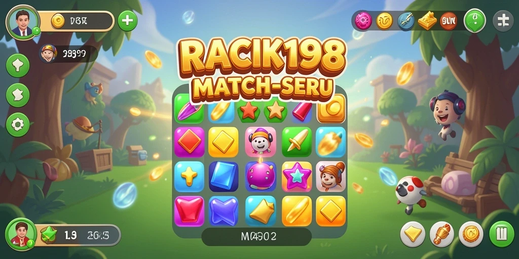 Gameplay menarik dari RACIK198 dalam aksi mencocokkan tiga atau lebih.