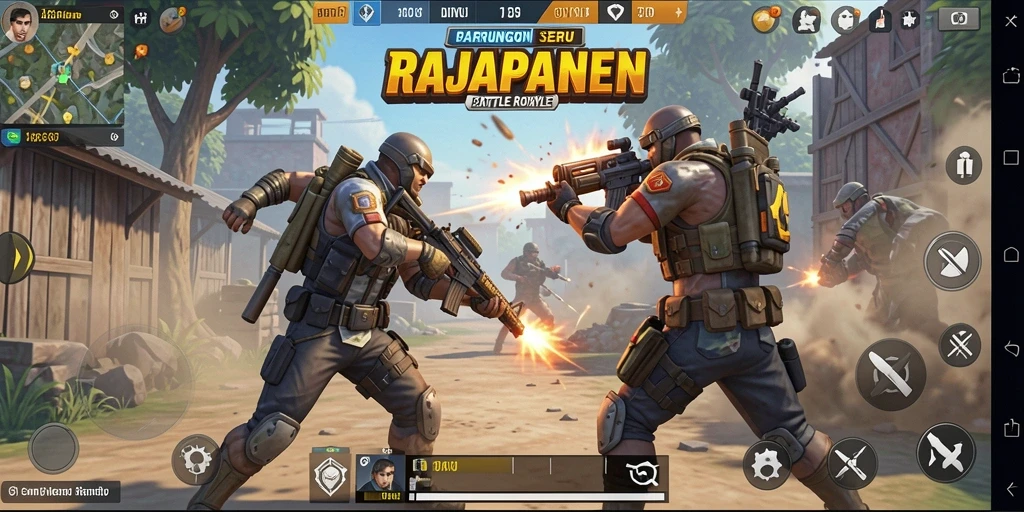 Tampilan gameplay seru dan menegangkan di RAJAPANEN.