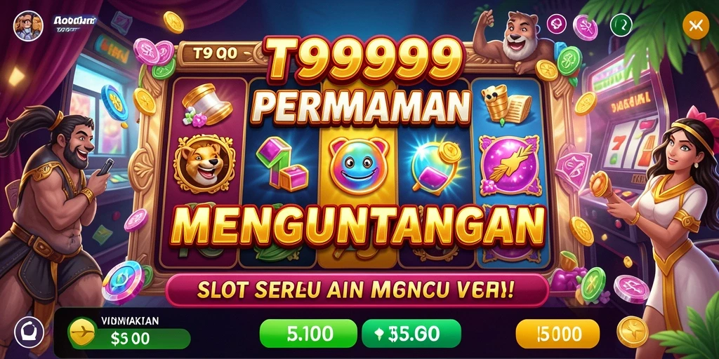 Tangkapan layar T9999 menunjukkan gameplay Slot yang menegangkan dan menyenangkan.