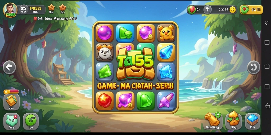 Gameplay seru TAR555 dengan grafis menawan dan tantangan Match-3.